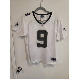 Women's L New Orleans Saints #9 Drew Brees NFL On Field  Jersey 21x25”